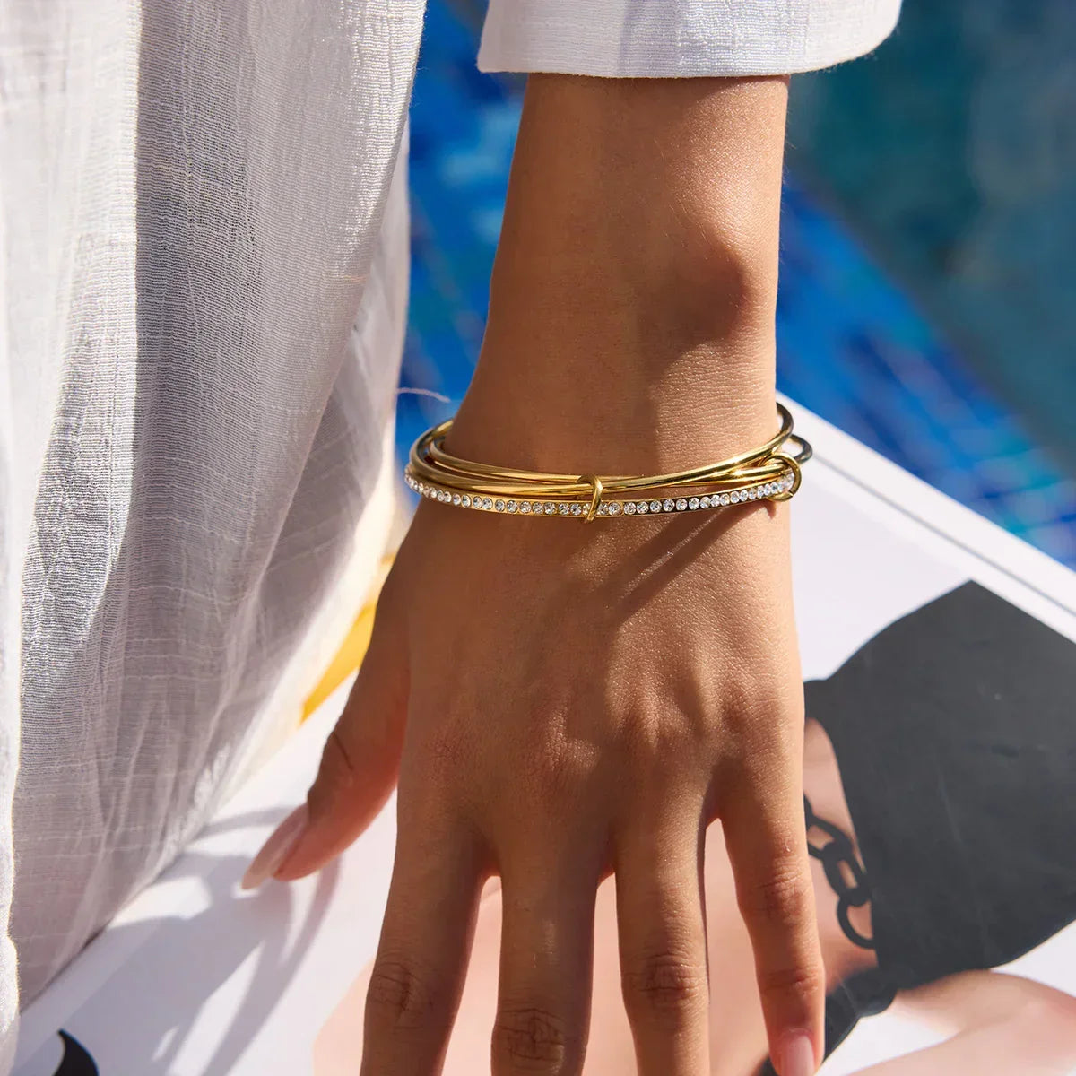 Quinley Stacked Diamond Bracelet