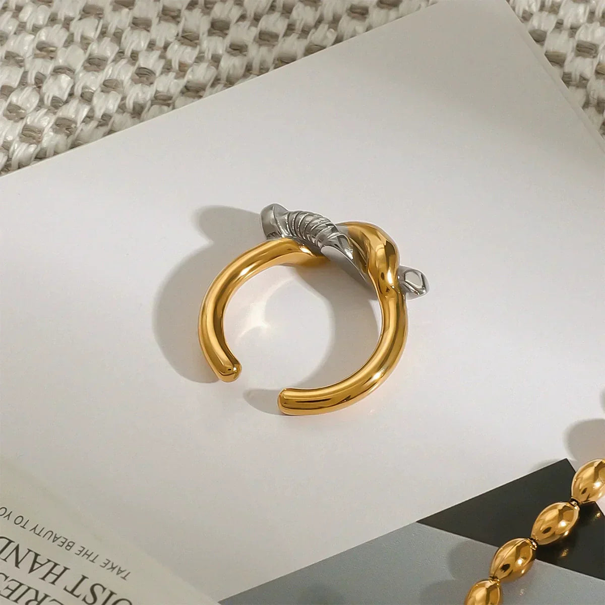 Trinity Twisted Nail Ring