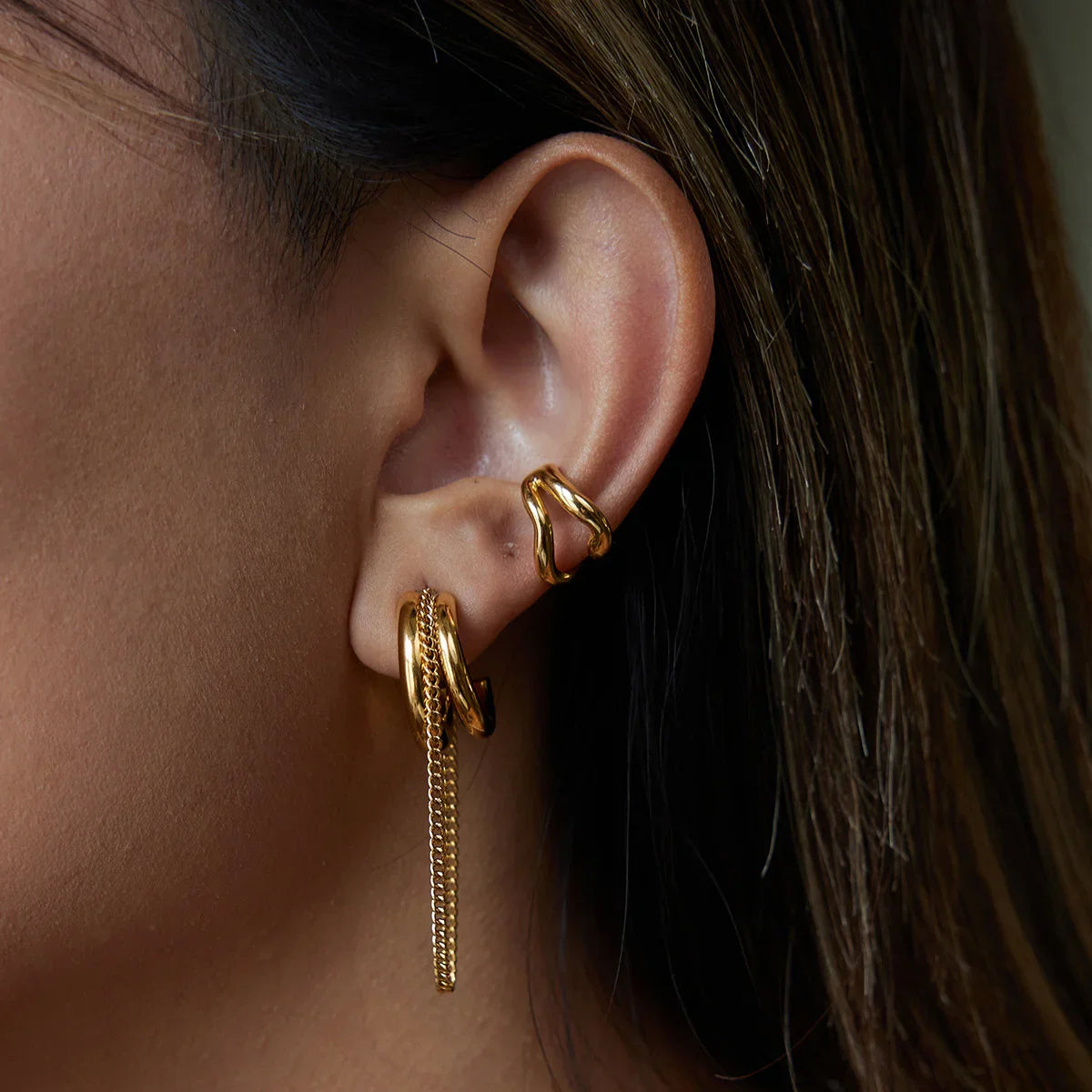 Galilea Link Chain Hoops
