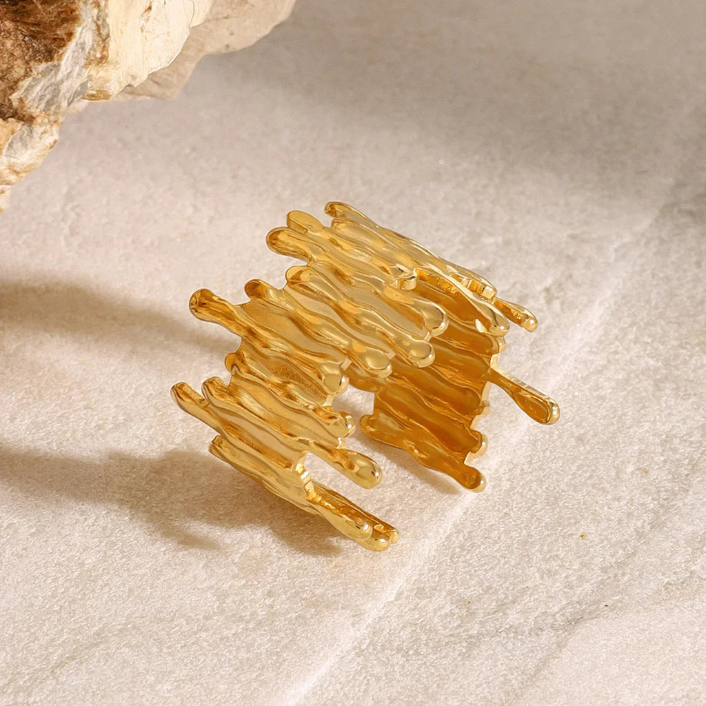 Zoella Abstract Gold Ring
